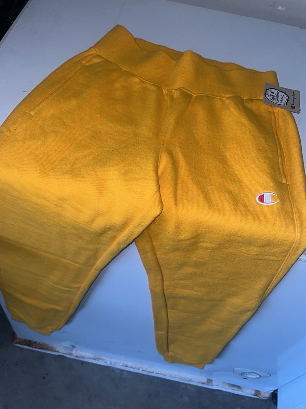 Champion women Bright Yellow Fleece Joggers
